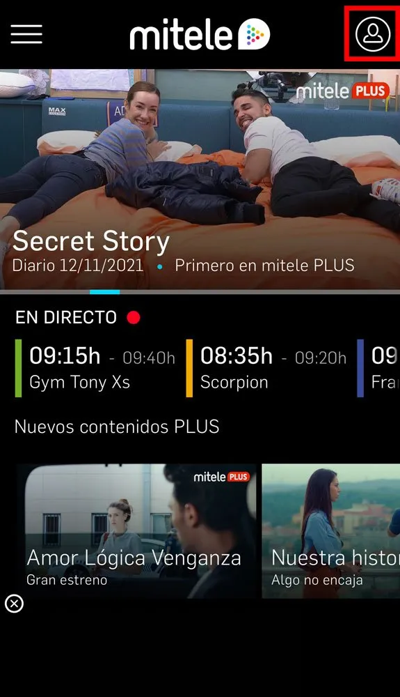 Cómo dar de baja miTele Plus, paso 1