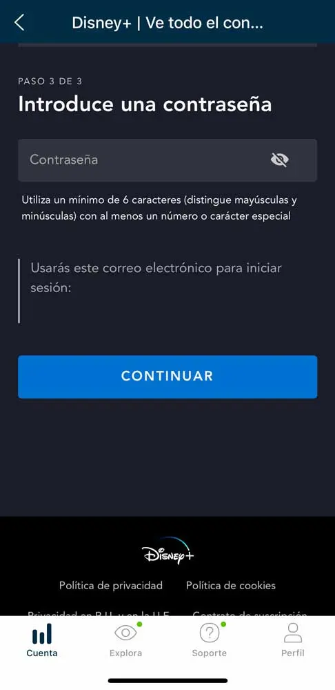Cómo activar Disney plus con Movistar, paso 6
