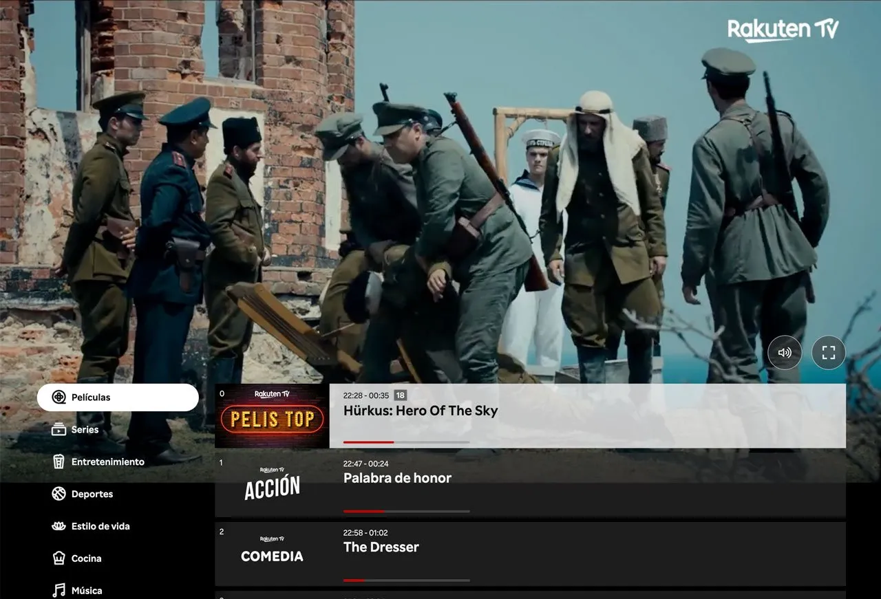 Cómo ver canales de televisión gratis por internet Rakuten TV canales