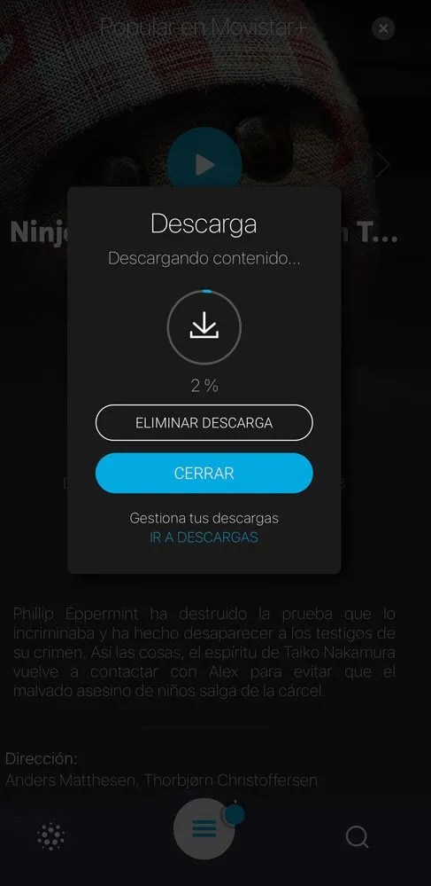 Cómo descargar series y películas en Movistar+ para ver sin conexión Cómo descargar contenidos de Movistar paso 5