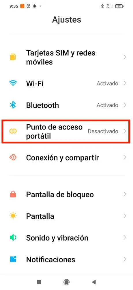 Cómo compartir WiFi Android, paso 1