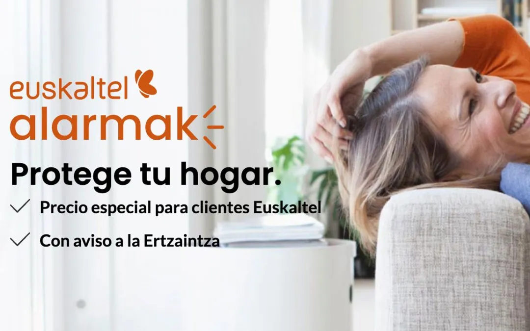 Las alarmas con aviso a la policía llegan a Euskaltel, desde 29,90 euros al mes