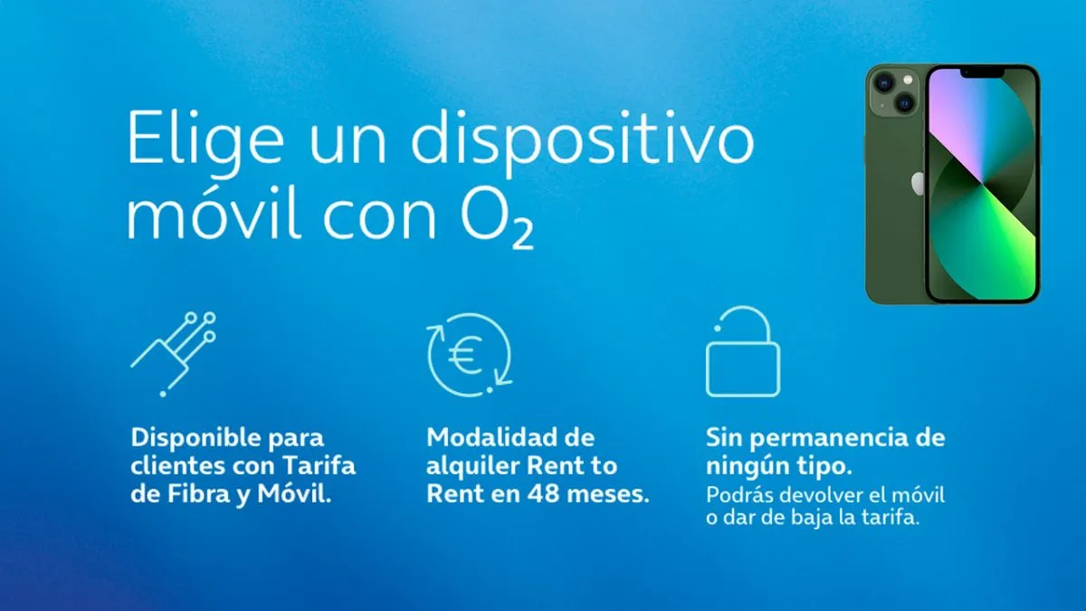 Oferta O2 móviles a plazos