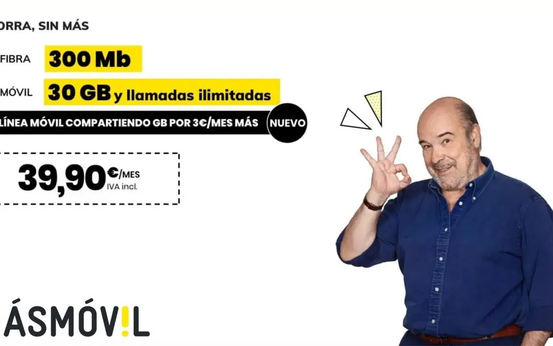 Los datos compartidos llegan a MásMóvil, junto con el adiós a la línea adicional gratis