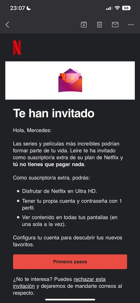 Cómo crear suscriptor extra Netflix, paso 10