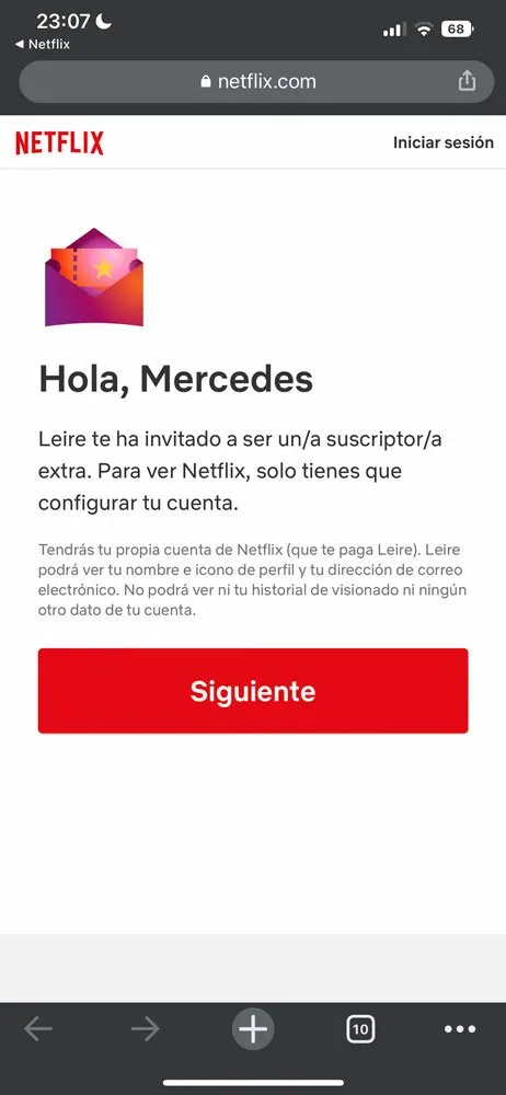 Cómo crear suscriptor extra Netflix, paso 11