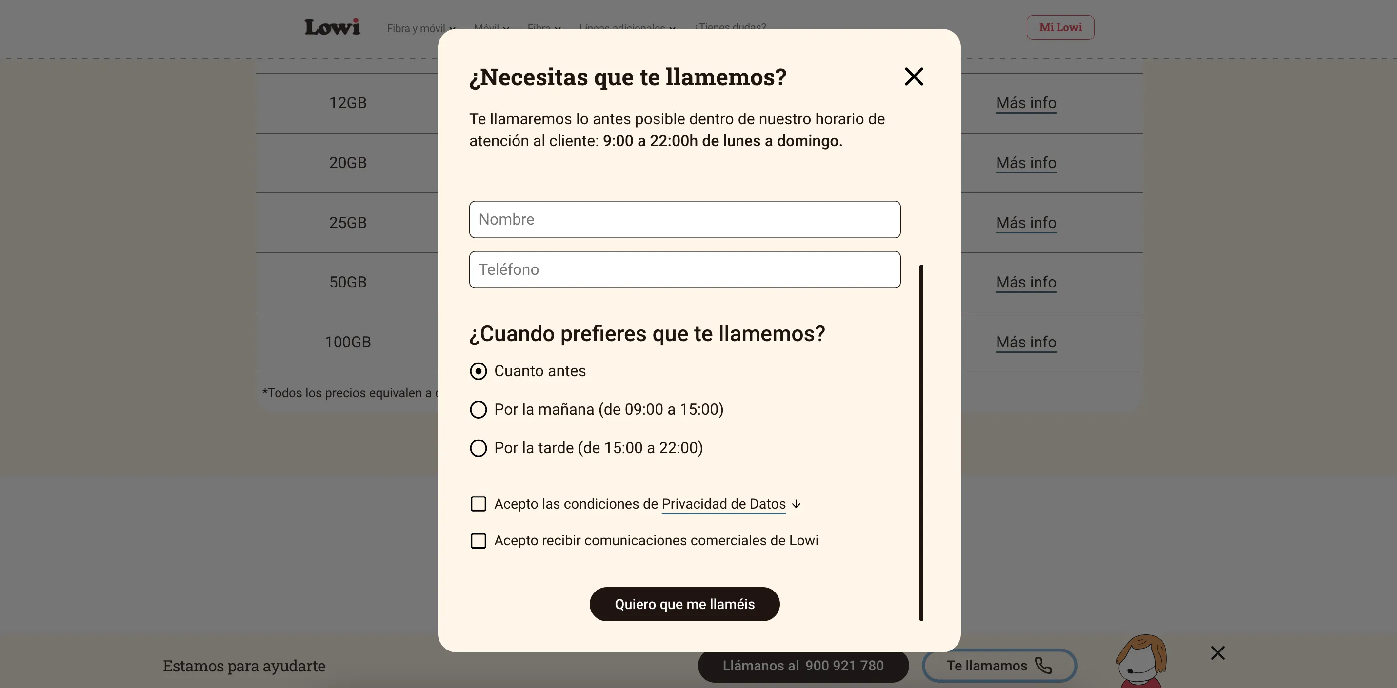 Traslado de línea de Lowi: cómo prepararlo y solicitarlo Te llamamos Lowi