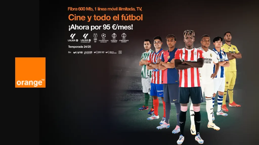 Tarifas con fútbol de Orange, temporada 2024/25
