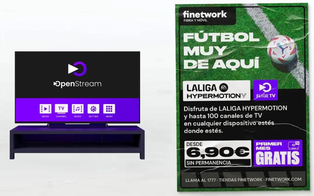 Finetwork ya tiene su televisión: ELIGE TV viene con LaLiga Hypermotion como principal atractivo