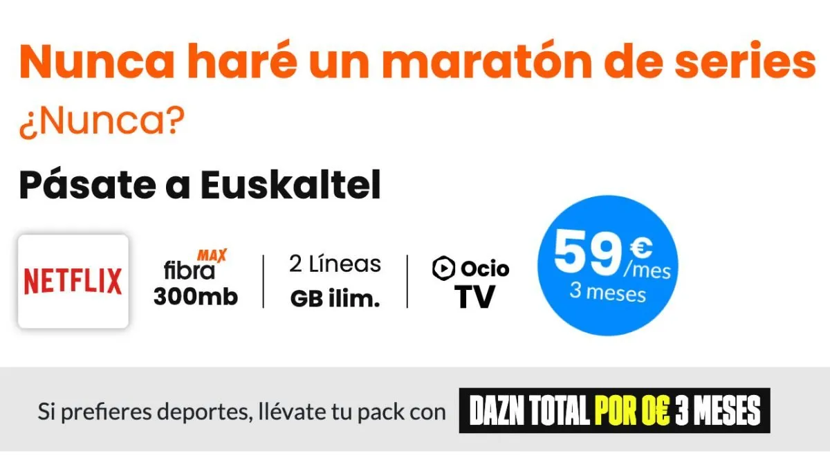 Oferta Euskaltel vuelta al cole 2023