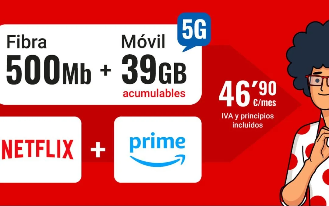 Netflix o Amazon Prime (o las dos): así es la nueva oferta de Pepephone