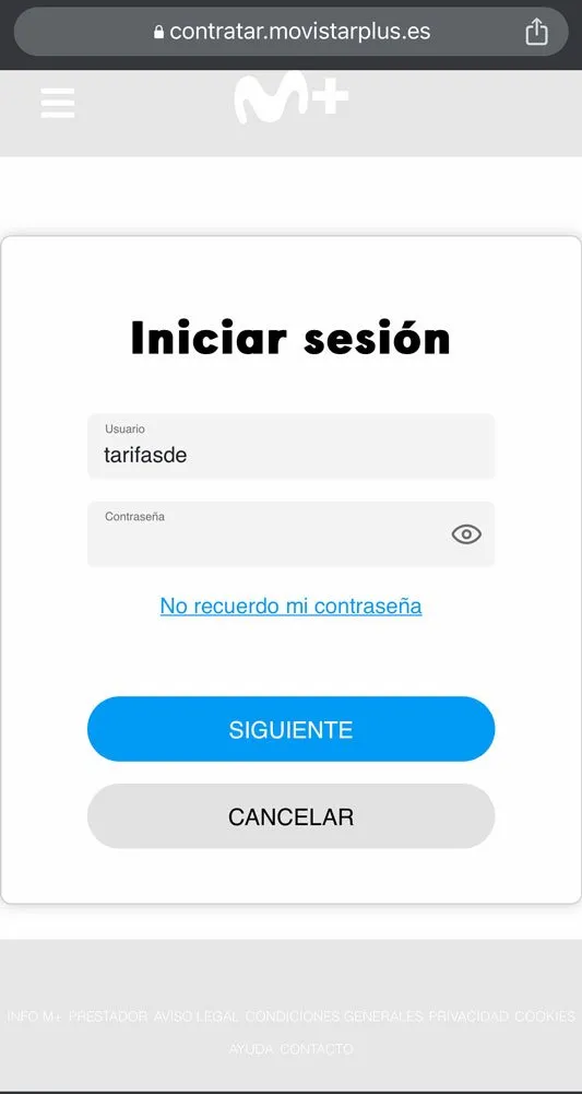 Cómo dar de baja Movistar Plus+, paso 1
