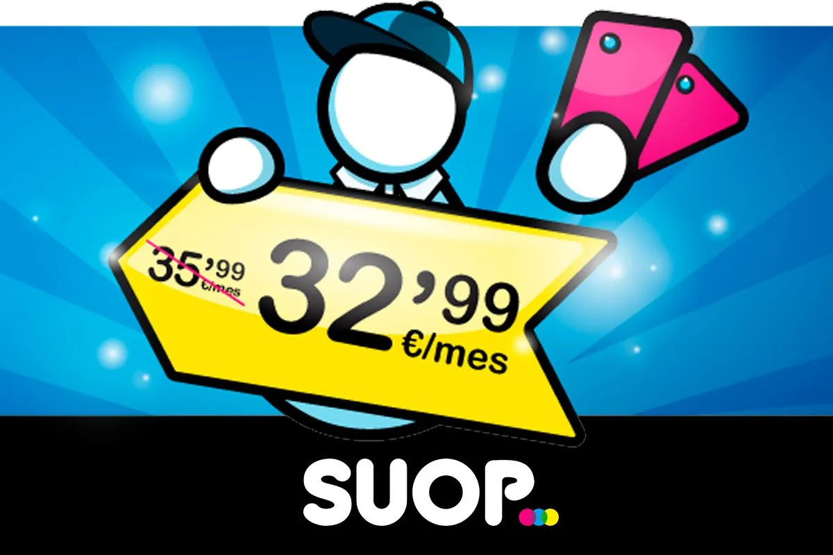 Oferta fibra y móvil Suop, enero 2024