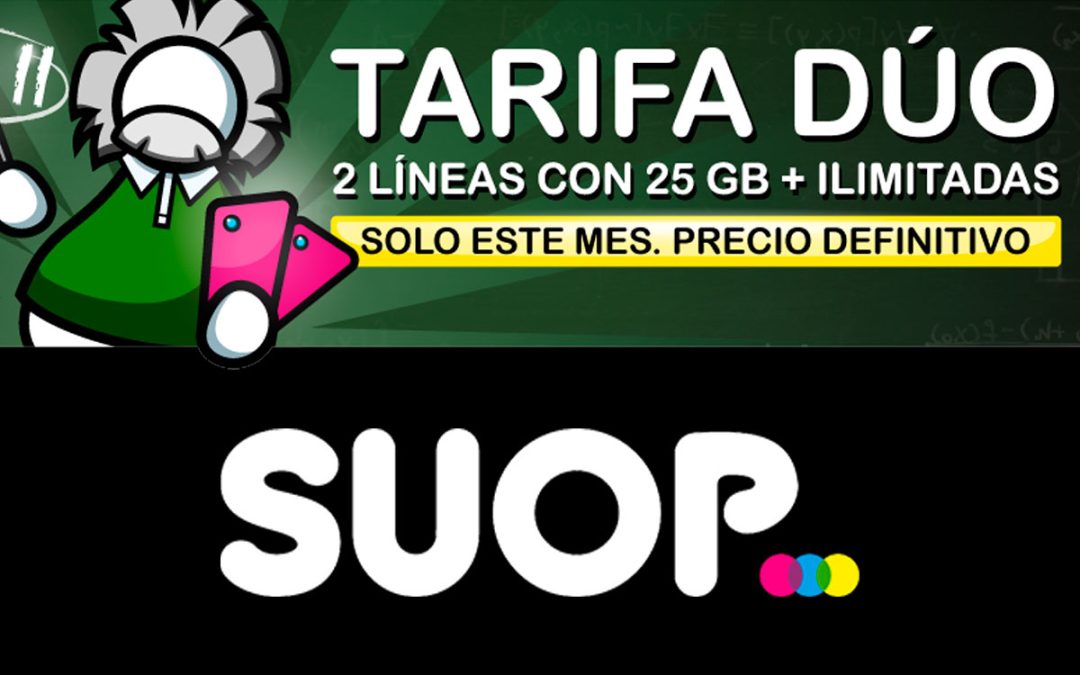 Suop lanza una tarifa sin competencia: dos móviles con 25 GB por 11 euros al mes