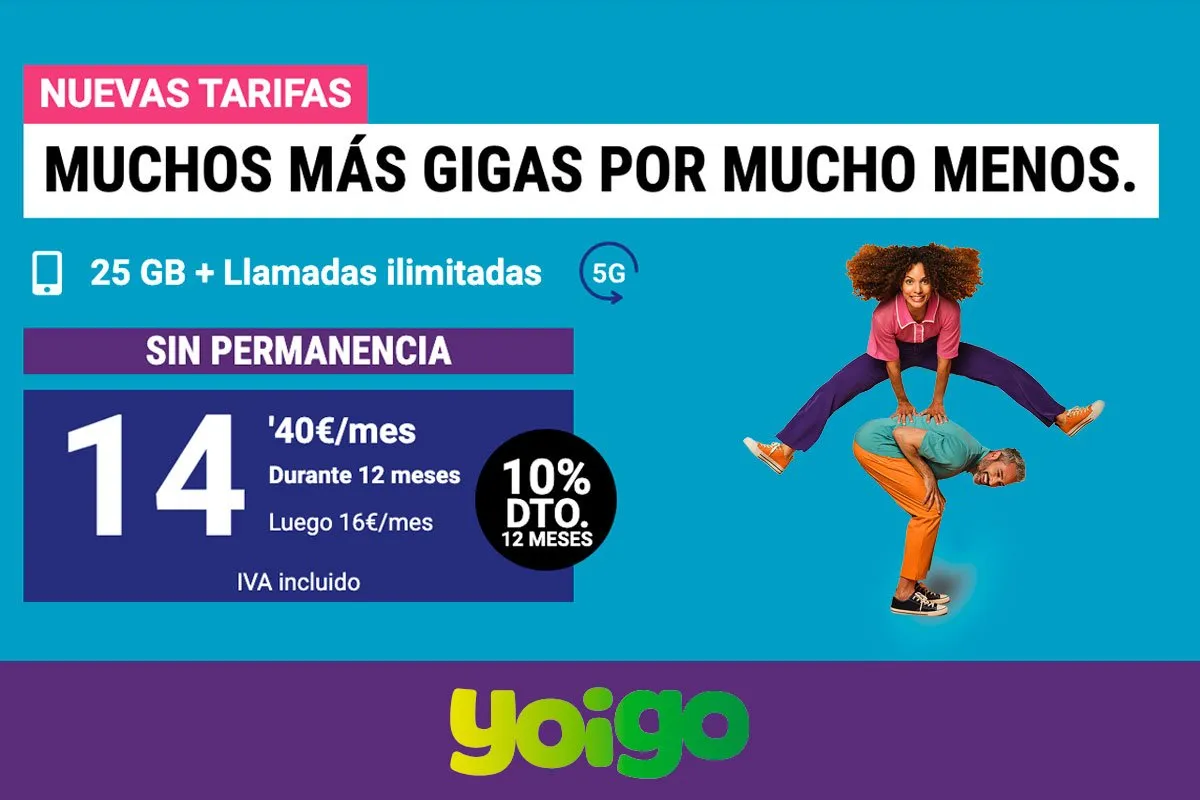 Nuevas tarifas móviles Yoigo, febrero 2024