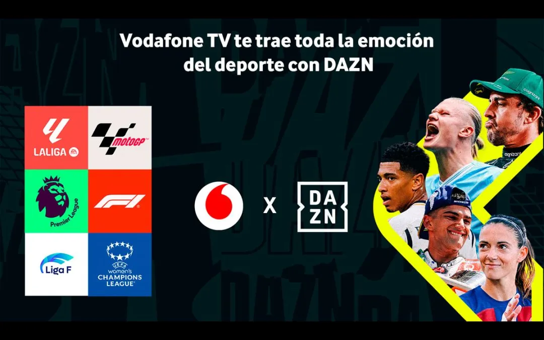 DAZN llega a Vodafone: el mejor precio de cada plan, sin permanencias