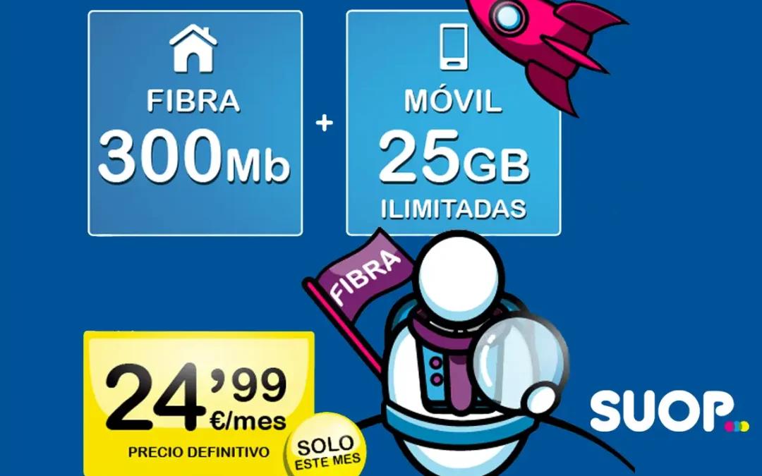 Suop va a por todas: suyo es ahora el mejor pack de fibra y móvil por 25 euros al mes