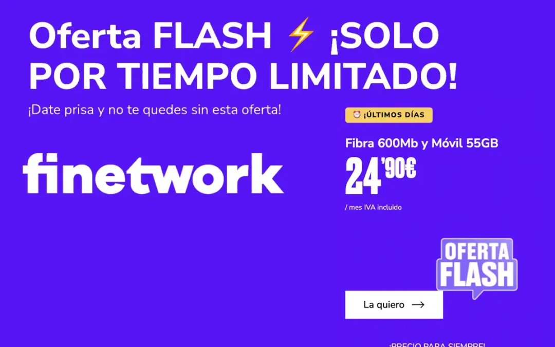 Oferta flash inédita en Finetwork: uno de sus mejores packs, a precio de risa para siempre