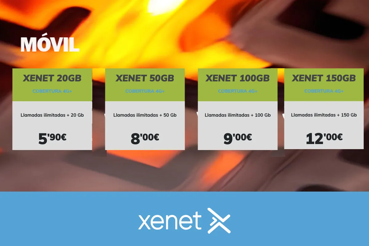 Nuevas tarifas cobertura Movistar de Xenet