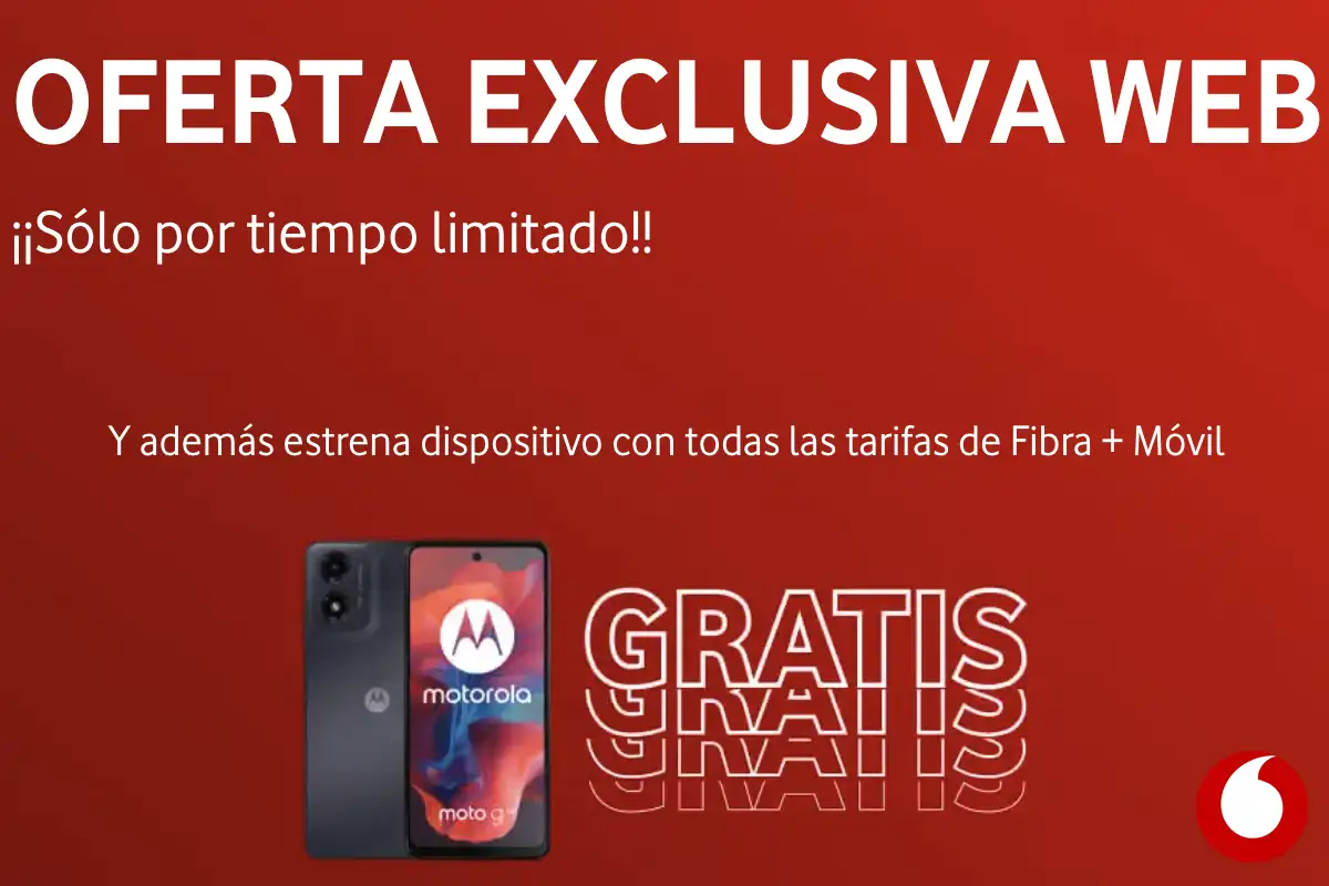 Oferta exclusiva web Vodafone, mayo 2024