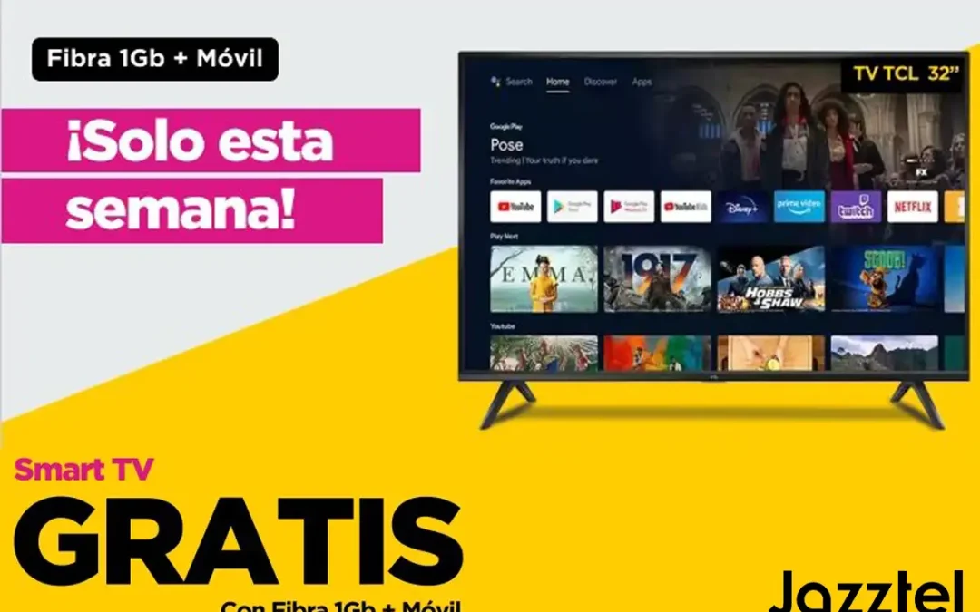 Jazztel recupera su oferta con más gancho para nuevos clientes: una smart TV gratis