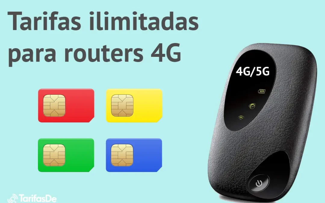 Tarjeta SIM con datos ilimitados para router 4G: todas las opciones