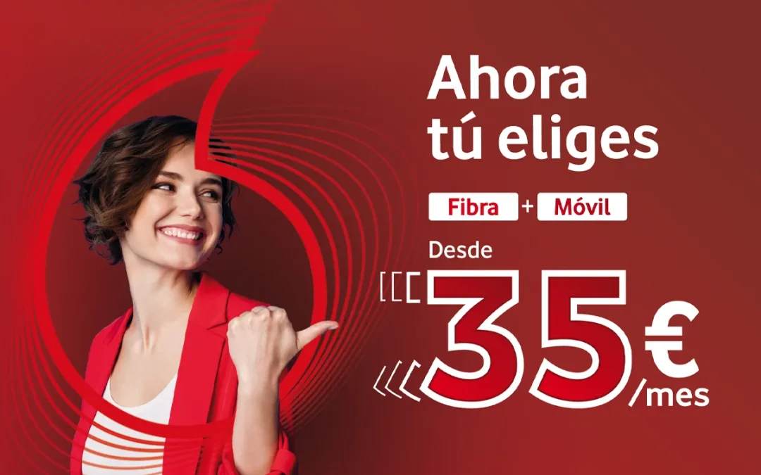 Vodafone sigue con su giro de estrategia: ahora ofrece packs de fibra y móvil desde 35 euros al mes