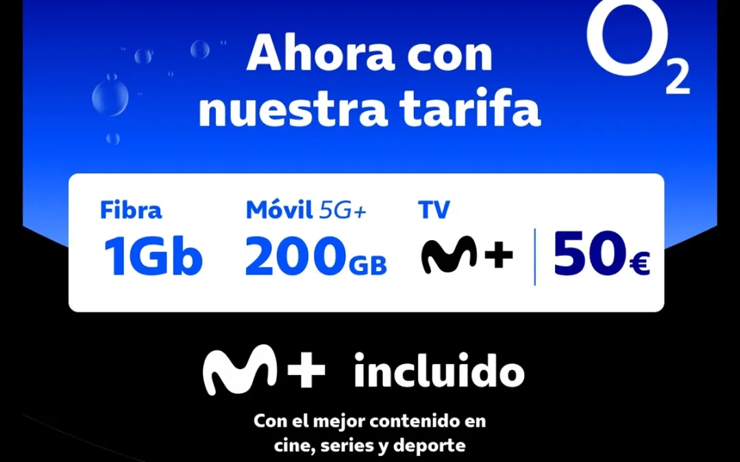O2 refuerza sus packs: más gigas y televisión gratis en el más completo