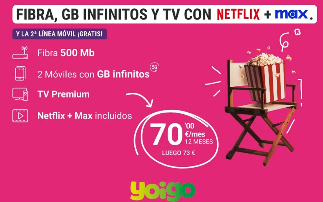 Yoigo hace grande su oferta televisiva: llegan Max y Amazon Prime, con ahorro para sus clientes