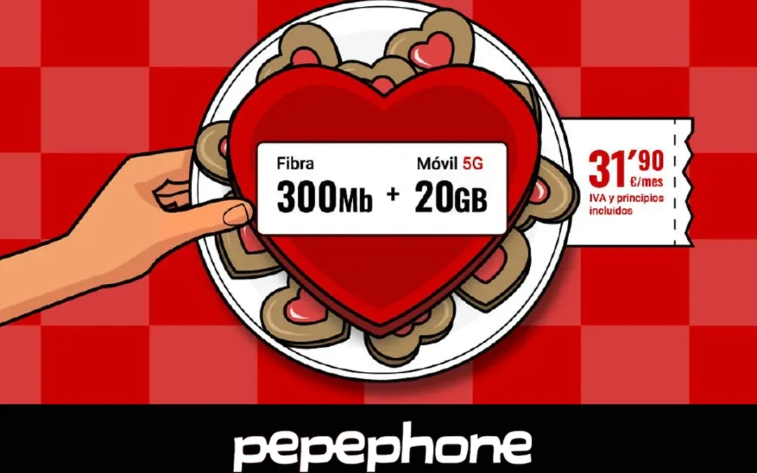 Pepephone lanza sus packs de fibra y móvil más baratos, desde 31,90 euros al mes
