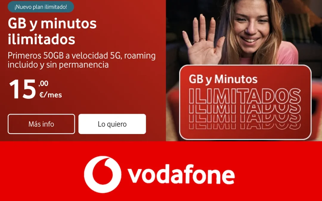 Vodafone estrena nueva oferta móvil: datos ilimitados a velocidad reducida desde 15 euros al mes