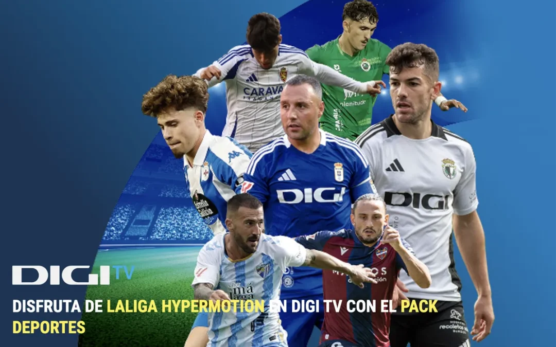 Digi amplia su oferta televisión: LaLiga Hypermotion y canales de caza y pesca por 3 euros más
