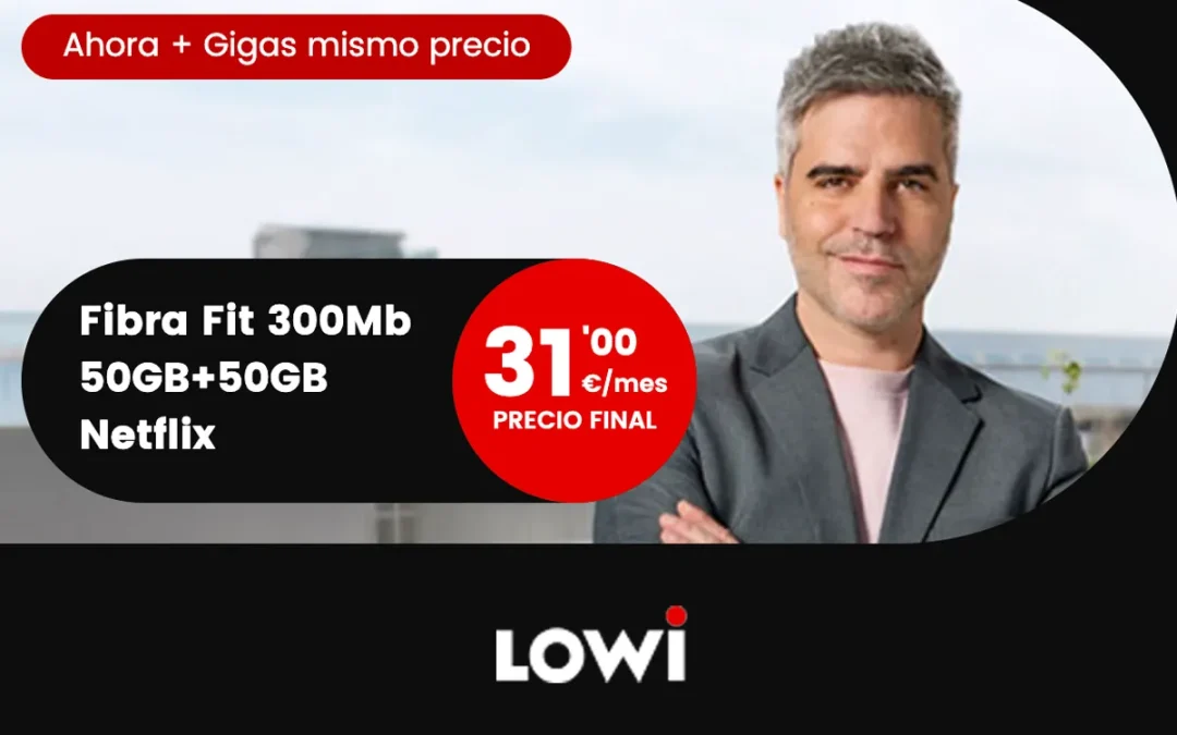 Lowi a por su competencia directa: sus tarifas más humildes suben a 50 y 100 GB