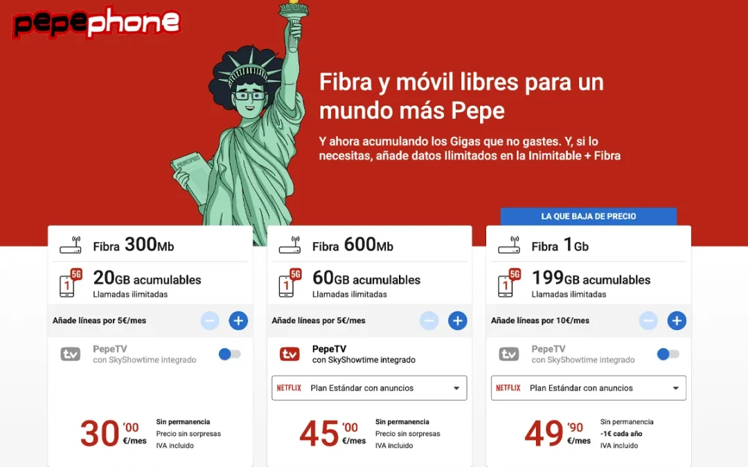 Pepephone entra en la pelea de precios pero complica la contratación de plataformas de streaming