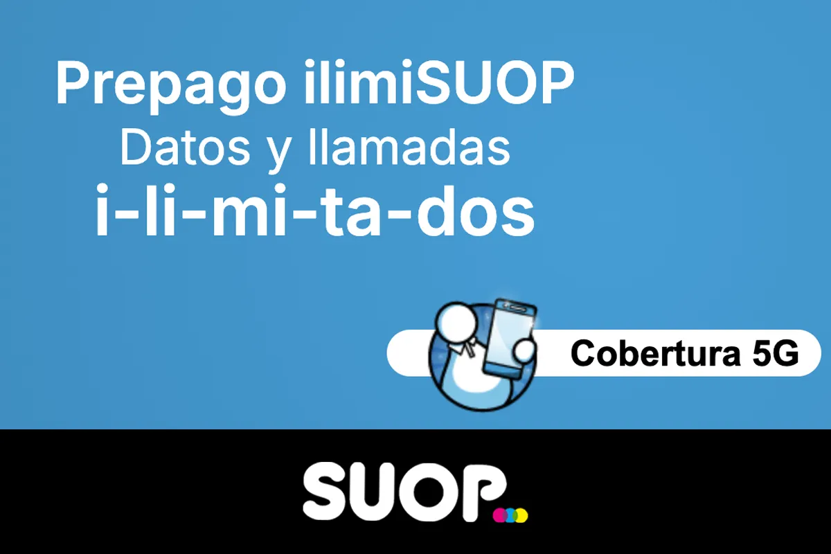 Datos ilimitados prepago Suop
